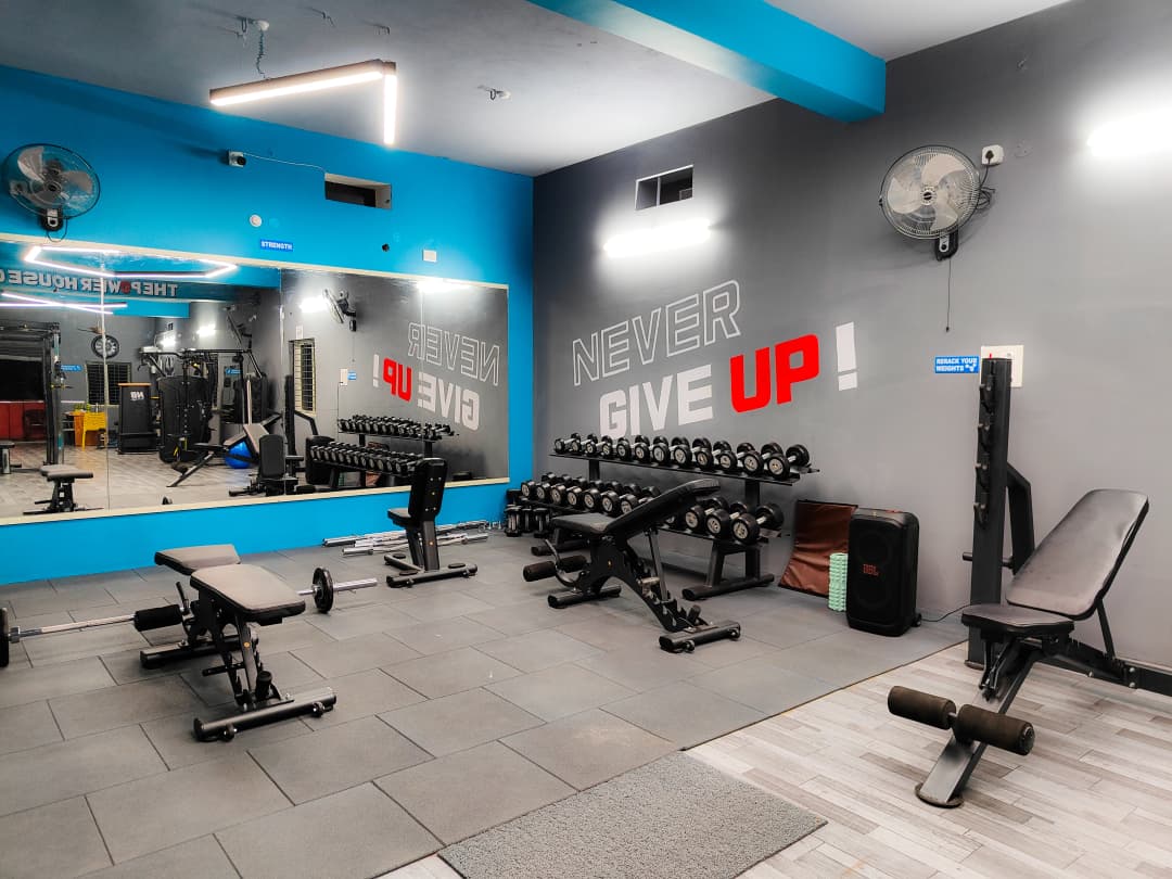 Modern gym interior with equipment