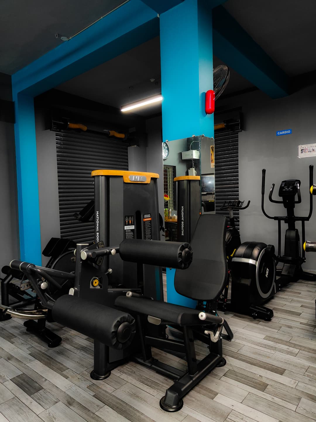 Weight training area