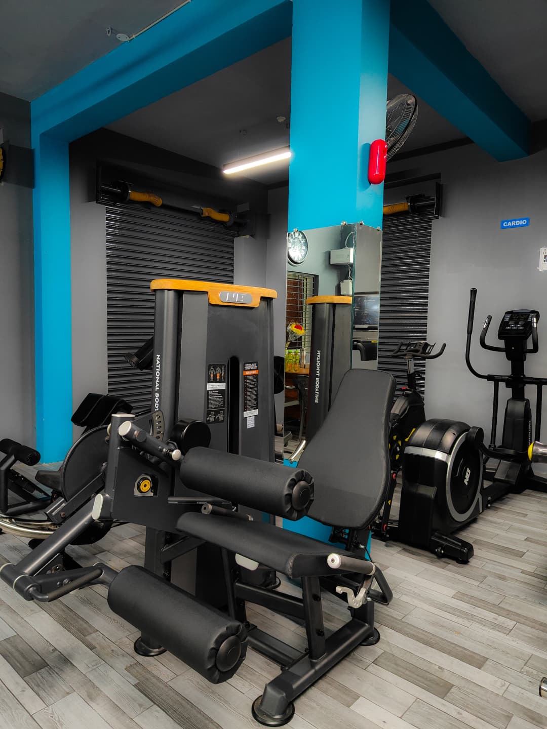 Weight training area