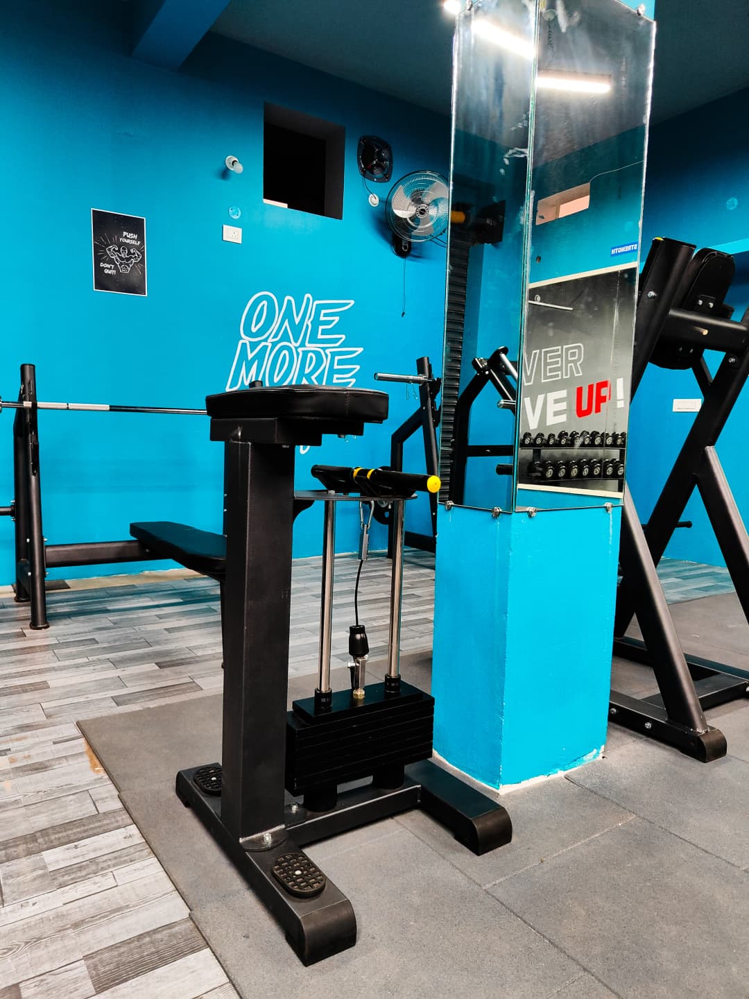 Weight training area