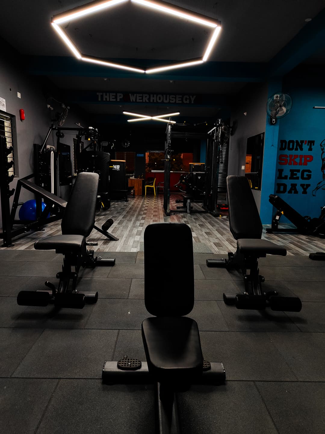 Weight training area